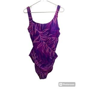 Speedo floral 1 piece swimsuit